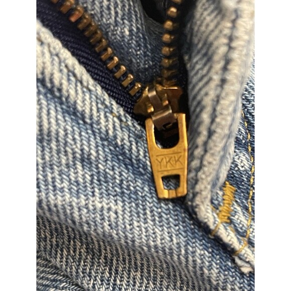 VTG LL Bean Men’s Jeans 40x30 Blue Denim Fleece Lined USA Winter Warm Distressed - Picture 5 of 14